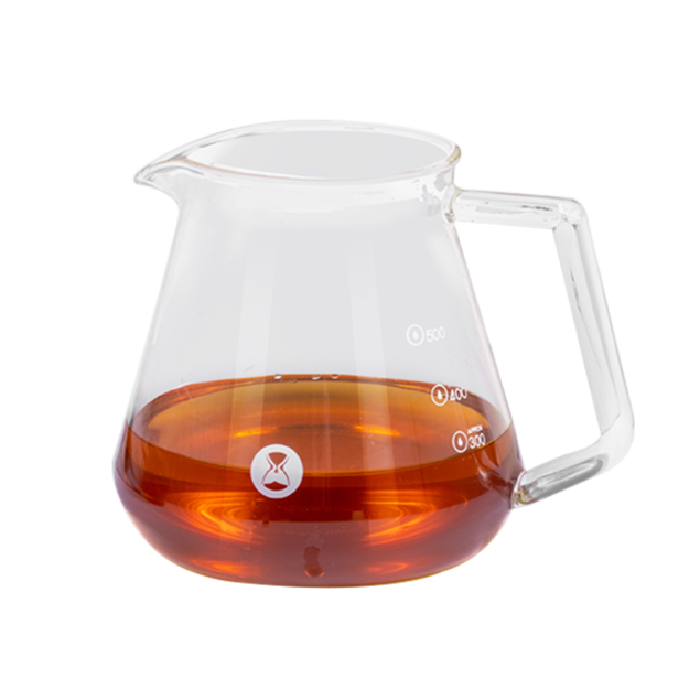 Timemore Coffee Server, Glas, 360ml, 1-2 Tassen, Deckel mit Silikonring, Spülmaschinenfest