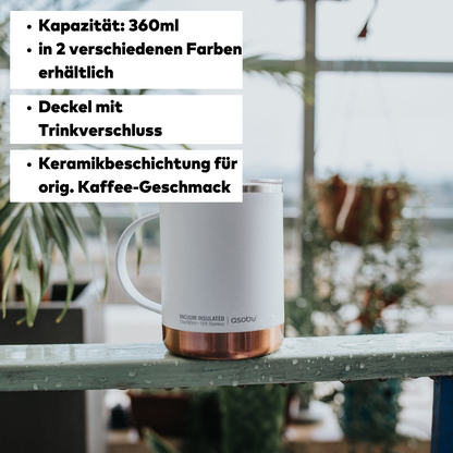 Asobu Ultimate Kaffeebecher, Keramikbeschichtung, 360ml.
