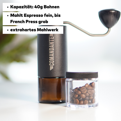 Comandante C40-MK4 schwarz, manuelle Kaffeemühle