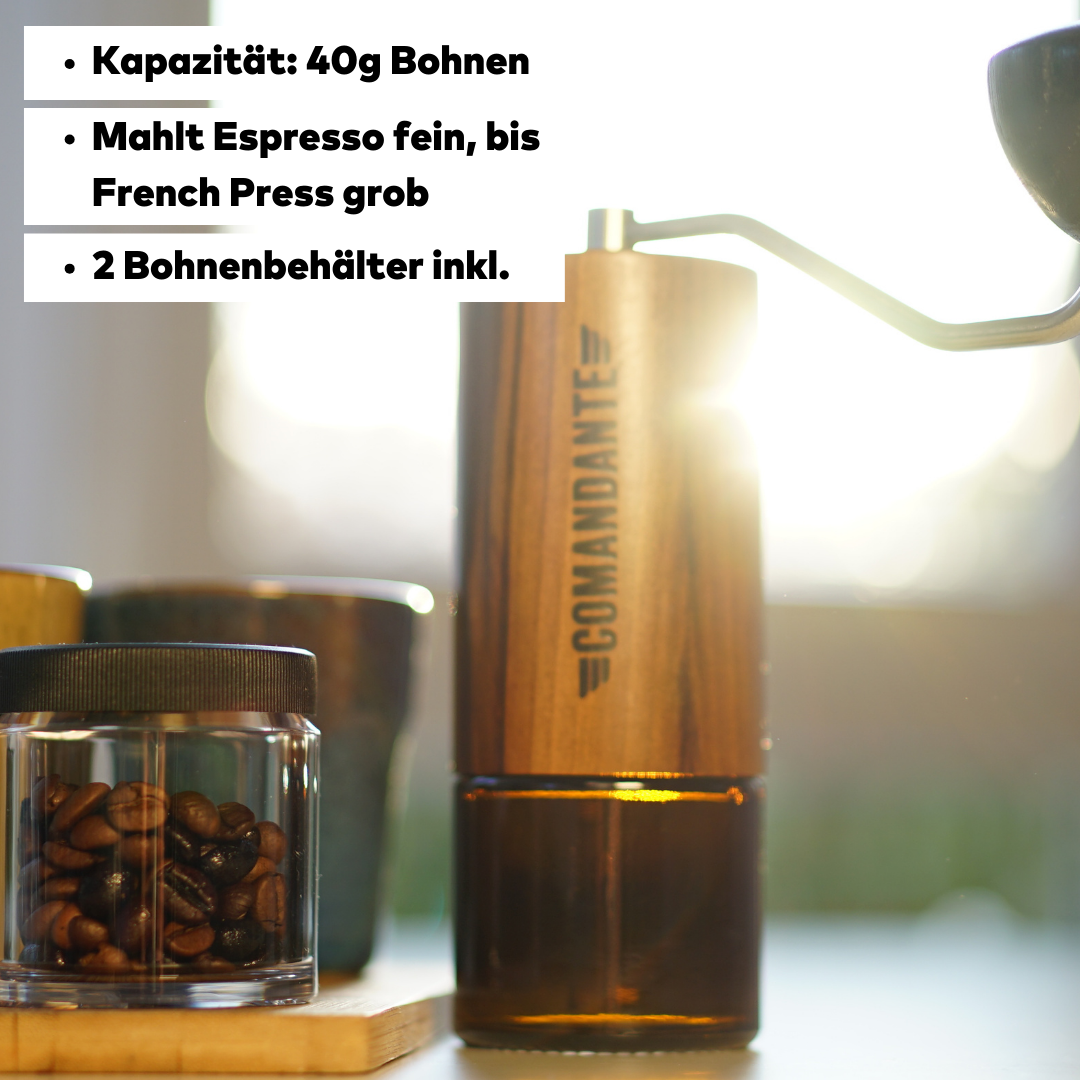 Comandante C40-MK4 LiquidAmber, manuelle Kaffeemühle 