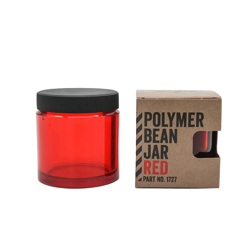 Comandante Bean Jar in rot mit Deckel