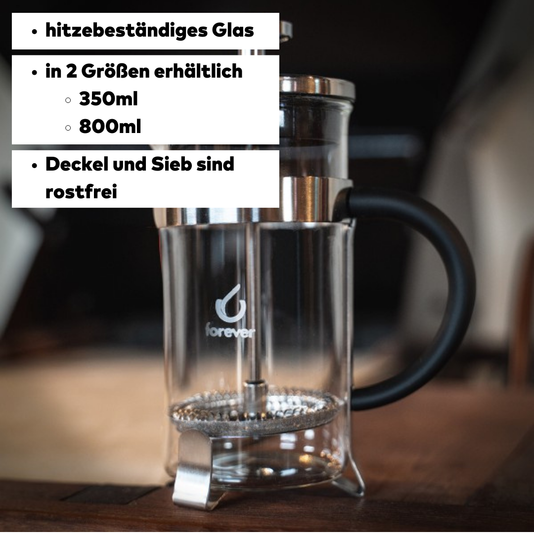 French Press Kanne von Forever, 2 Größen 