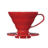 HarioV60, 01, robuster Kunststoff Kaffeefilter Halter, Farbe: rot, 1-2 Tassen