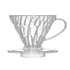 HarioV60, 01, robuster Kunststoff Kaffeefilter Halter, Farbe: transparent, 1-2 Tassen