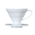 HarioV60, 01, robuster Kunststoff Kaffeefilter Halter, Farbe: weiß, 1-2 Tassen