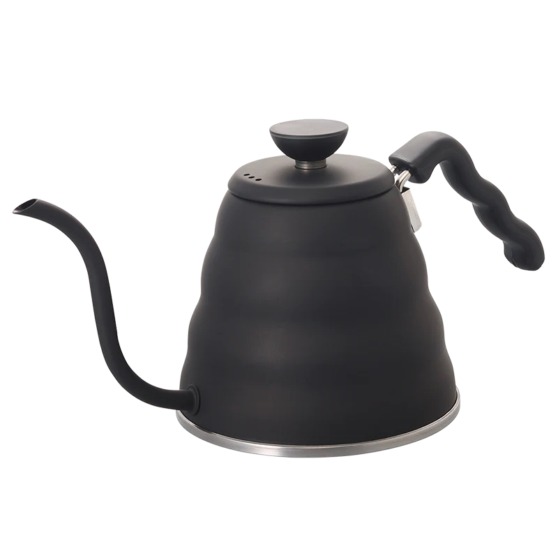 Hario V60 Buono Kettle, Kapazität 1200ml, Schwanenhals Ausguss, hochwertiges Edelstahl, geeignet für Ceran-, Gas- und Induktionsherd