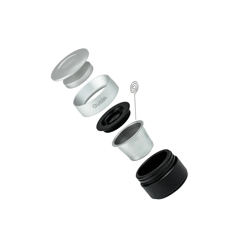 Basket PLUS, Filterkorb mit Tamper für doppelten Espresso für die Outin Nano portable Espressomaschine