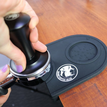 Rhino Self-Levelling Tamper, Größe:58mm mit flachem Edelstahl-Boden