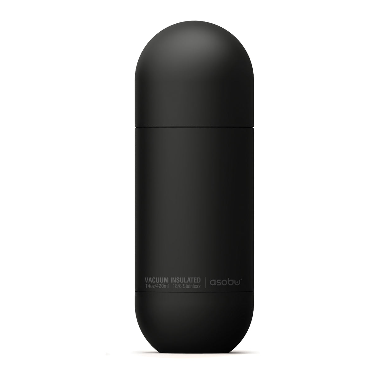 Asobu Orb Thermoflasche, schwarz 