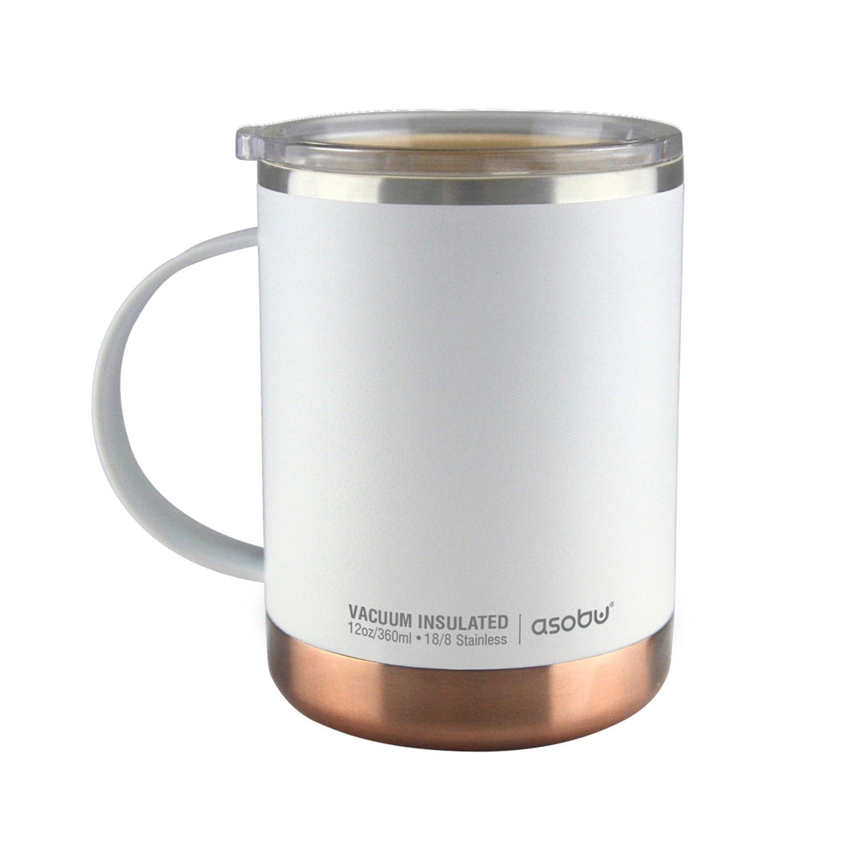 Asobu Ultimate Kaffeebecher, Keramikbeschichtung, 360ml. Weiß 