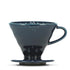 HarioV60, 02, hochwertiger Keramik Kaffeefilter Halter, Farbe: indigo blau, 1-4 Tassen